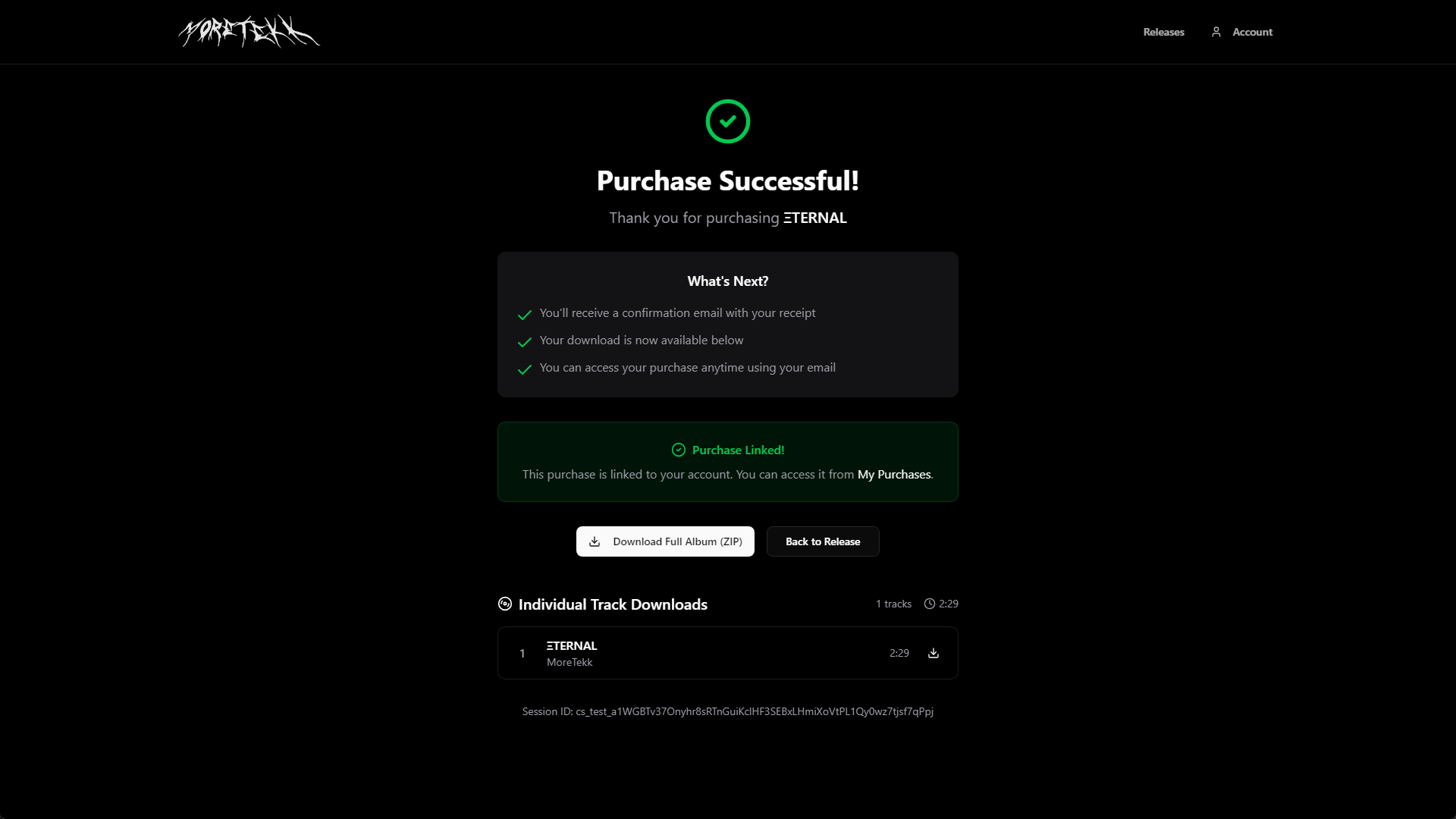 Album Purchase Interface