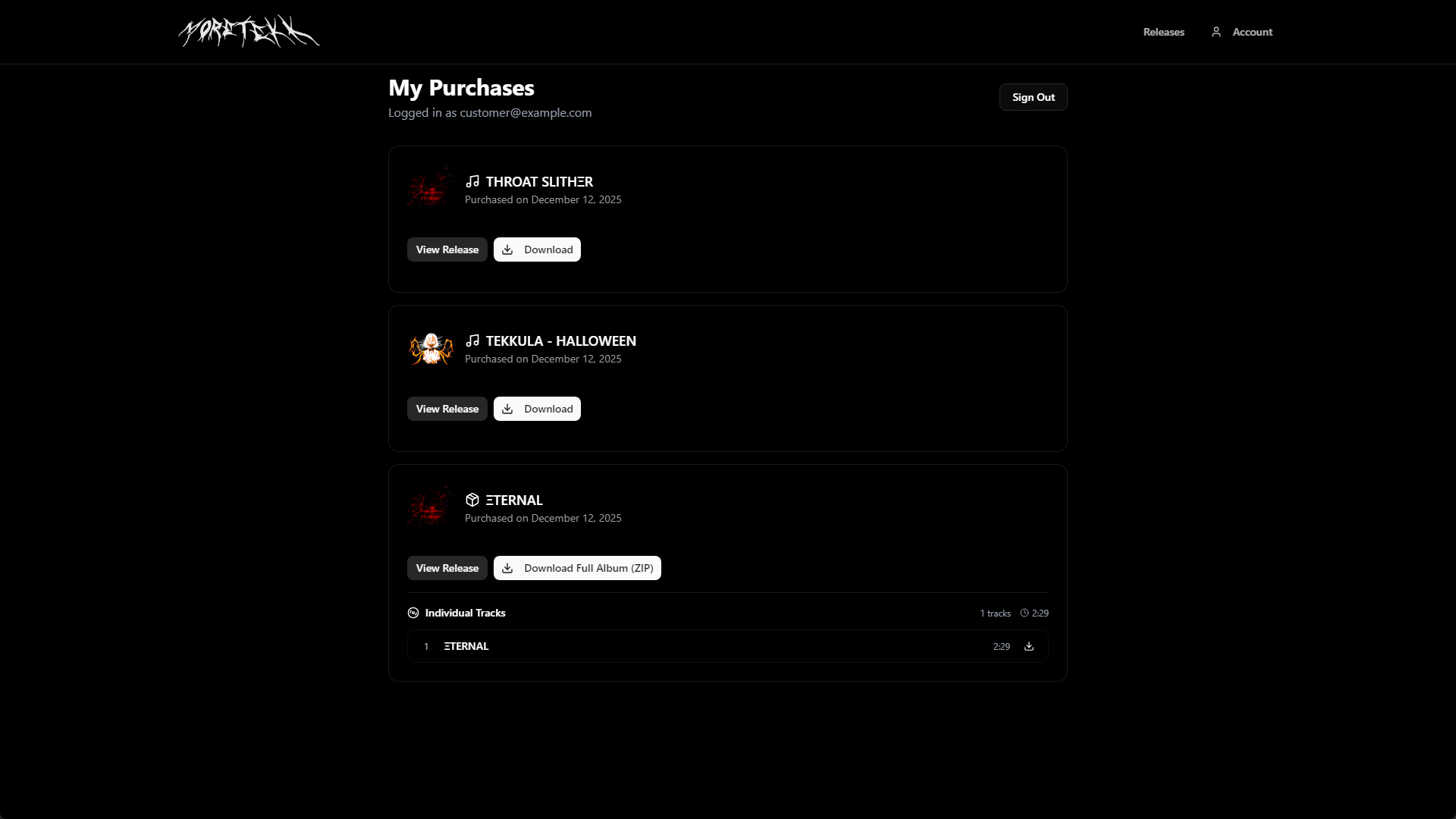 Customer Purchase History